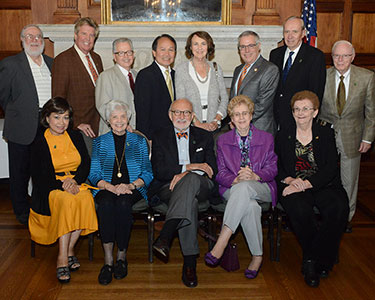 Photo of people at a society event Photo of people at a society event