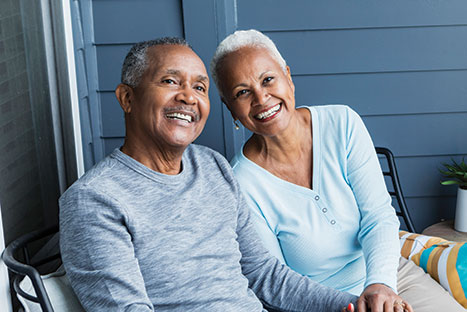 Photo of a married couple smiling. Link to Life Stage Gift Planner Over Age 65 Situations. Photo of a married couple smiling. Link to Life Stage Gift Planner Over Age 65 Situations.