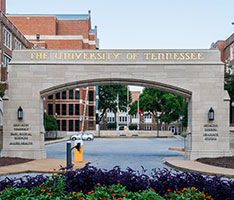 Photo of the UTHSC entrance. Links to Gifts by Estate Note